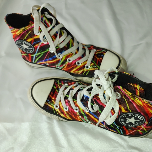 Converse Lazer Chucks 6F 4M multi-colored hightop - Picture 5 of 8